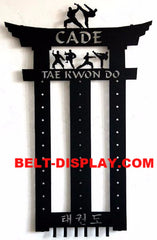 Martial Arts Belt Display: Tae Kwon Do Belt Display Rack: Karate Belt Holder
