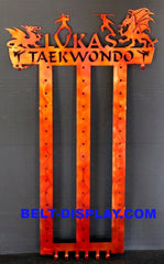 taekwondo belt display 12 level belt holder