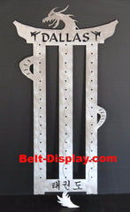 13 Level Belt Holder: Taekwondo Belt Display: Karate belt rack personalized