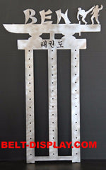 13 level Karate Belt Display Rack