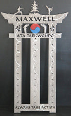 ATA Taekwondo Belt Display: Martial Arts Belt Rack: ATA Belt Display