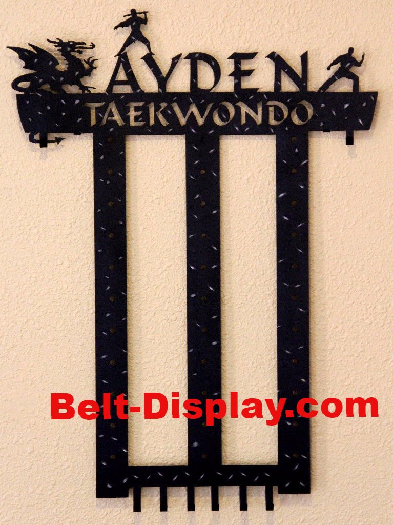 Tai Kwon Do Display Rack ATA Taekwondo: Tae kwon do Belt Display: Tae kwon do belt rack – Best ...