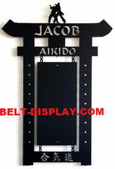 Aikido Belt Display:  Karate Belt Display |Jujitsu Belt rack