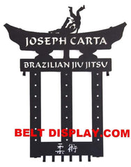 BJJ Belt Rack |  Jiu Jitsu Belt Display Rack | Martial Arts Belt Rack