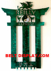 Hapkido Belt Display Rack-Karate-Belt-Display-Holder-Personalized
