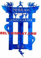 Kenpo Karate Belt Display: Taekwondo Belt Rack: Martial Arts Belt Rack