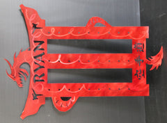 Personalized Karate Belt Display Rack / 8 Level Belt Holder / Ryan