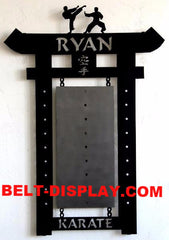 Martial Arts Belt Display: Tae Kwon Do  & Karate Belt Display Rack: