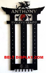 Karate Belt Display: Best selling Personalized Martial Arts Holders Guaranteed