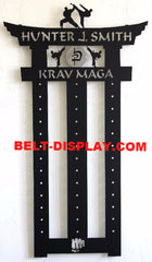 Krav Maga Belt Display: Karate Belt Rack: Martial Arts Belt Rack