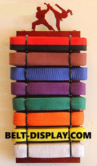 Martial Arts Belt Display: Karate Belts Level Display Rack: Tae Kwon Do Belt Holder