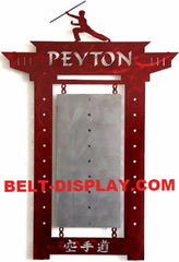 Martial Arts Belt Holder: Tae Kwon Do  & Karate Belt Display Rack: