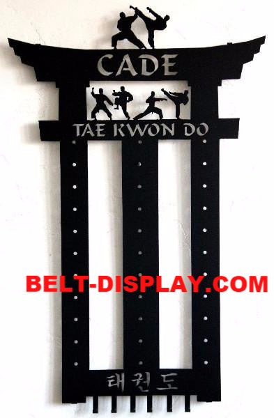 Tai Kwon Do Display Rack Martial Arts Belt Display: Tkd Belt Rack: Karate Belt Display – Best on ...