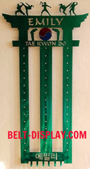 Karate Belts Display: Taekwondo Belts Holder Rack: Martial Arts Belts Rack