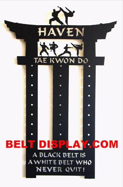 Tai Kwon Do Display Rack Karate, Taekwondo, Martial Arts Belt Display Racks | Martial Arts Belt ...