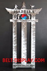 Songahm Taekwondo Belt Level Display: Martial Arts Belt Rack: ATA Belt Level Display