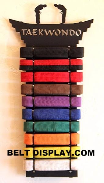 thumbnail image 2 of Martial Arts Belt Holder- Karate Belt Rack - Martial Arts Belt Display – Best On The Planet 2 of 13