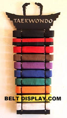 A Fresh New Exclusive Karate Belt Display Rack designed for the Martial Arts |Belt-Display.com