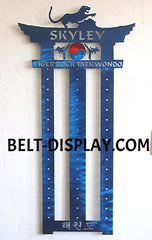 Tae kwon do Belt Holder : Martial Arts Belt Rack: Personalized Karate Belt Display