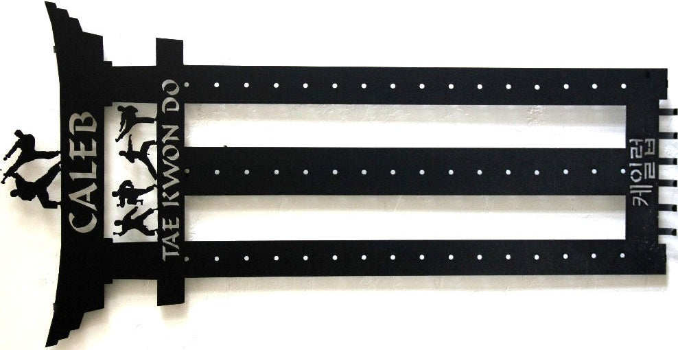 Tai Kwon Do Display Rack Martial Arts Belt Display: Tae Kwon Do & Karate Belt Display Rack ...