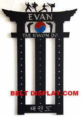 Martial Arts Belt Holder: Taekwondo Belt Display: Karate Belt Rack