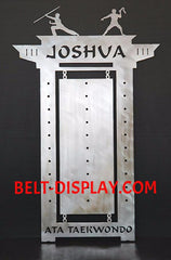 Tae kwon do Belt Display: Martial Arts Belt Rack: Personalized Karate Belt Display