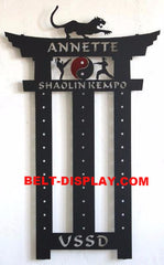 Kempo Karate Belt Display: Martial Arts Belt Rack Holder: Tae Kwon do Belt  Display