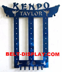 Kenpo Karate Belt Display: Martial Arts Belt Rack Holder: Tae Kwon do Belt  Display
