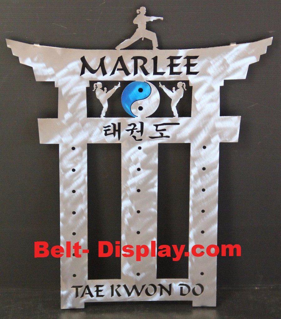 ATA Belt Display Rack ATA Taekwondo belt Rack Martial Arts Belt