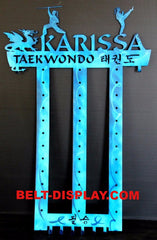 taekwondo belt display / personalized