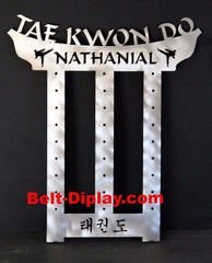 ATA Tae Kwon Do  Belt Holder: 12 Belt Taekwondo belt rack