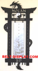 Martial Arts Belt Display Rack: Martial Arts Belt Rack: Karate Belt Display