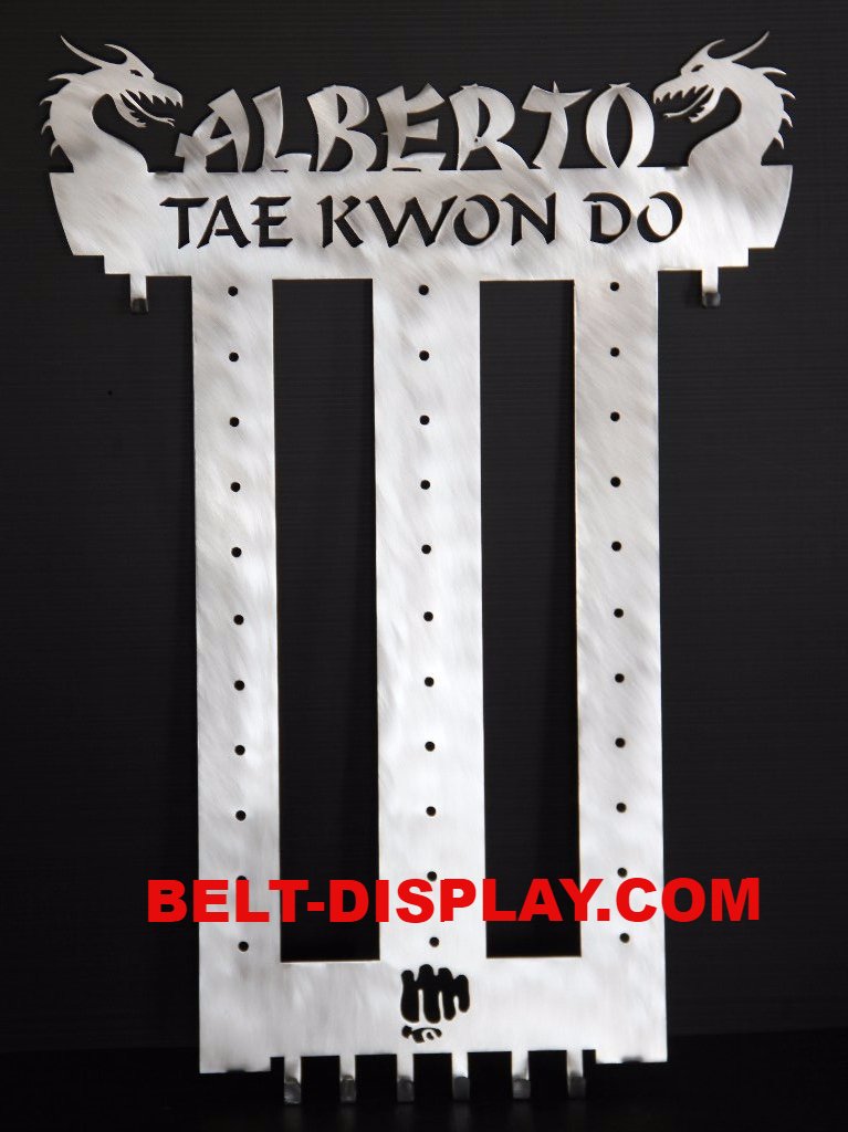 TaeKwonDo Belt Display Rack Best on the Karate Belt Display