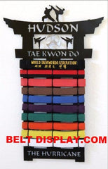 Taekwondo Belt Display | Personalized Karate Belt Holder | Martial Arts Belt Rack