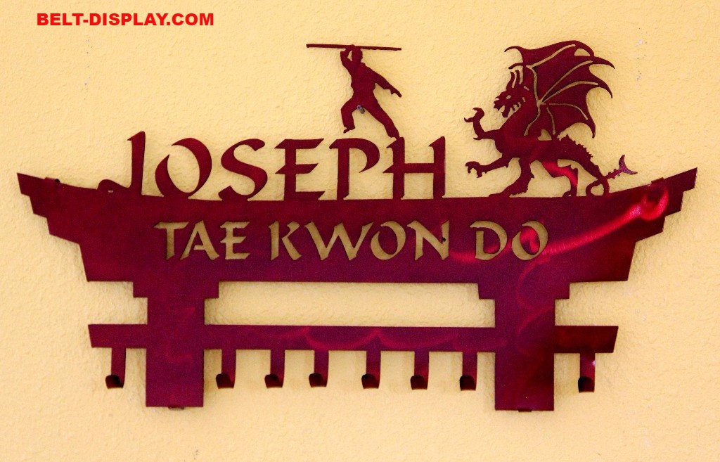 Taekwondo medal display on sale